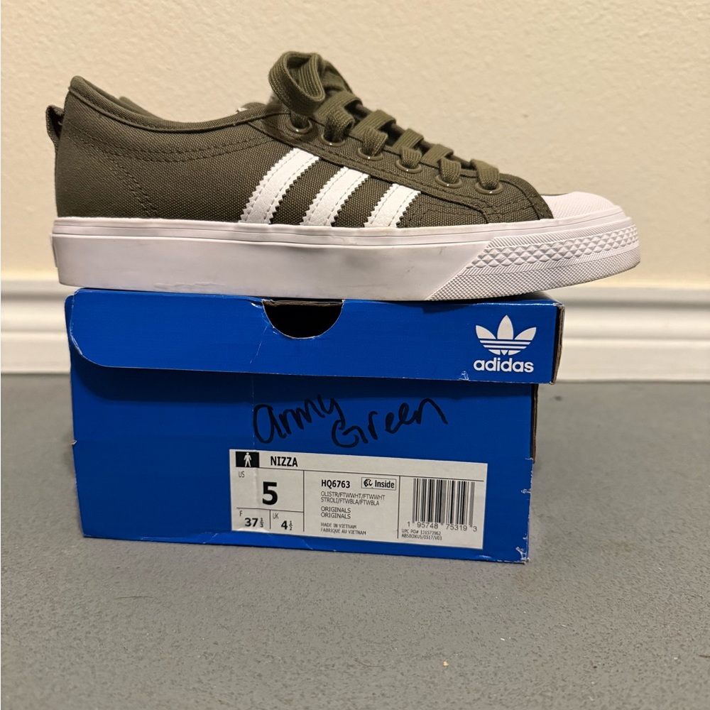 Adidas Nizza Olive Green Sneakers